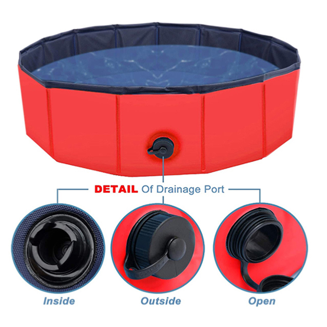 Foldable Dog Pet Swimming Pool Durable Bathing Tub