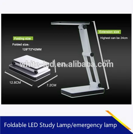 Foldable 3W LED Desk Lights Battery Operated