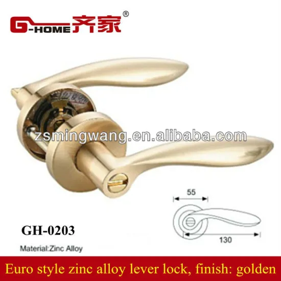 luxurious zinc alloy tubular lever locks for American market