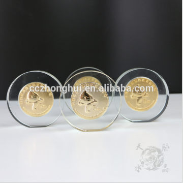 2016 Fancy round crystal section paperweight