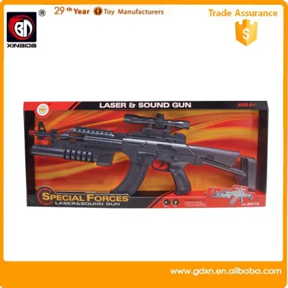 2015New electric gun with infrared and voice for kids flash electric gun