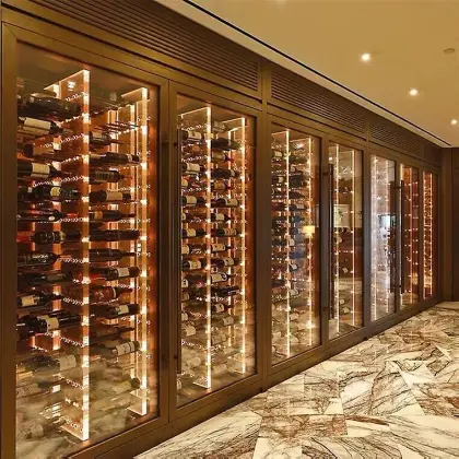 Stainless Steel Wine Cabinet with Temperature Control