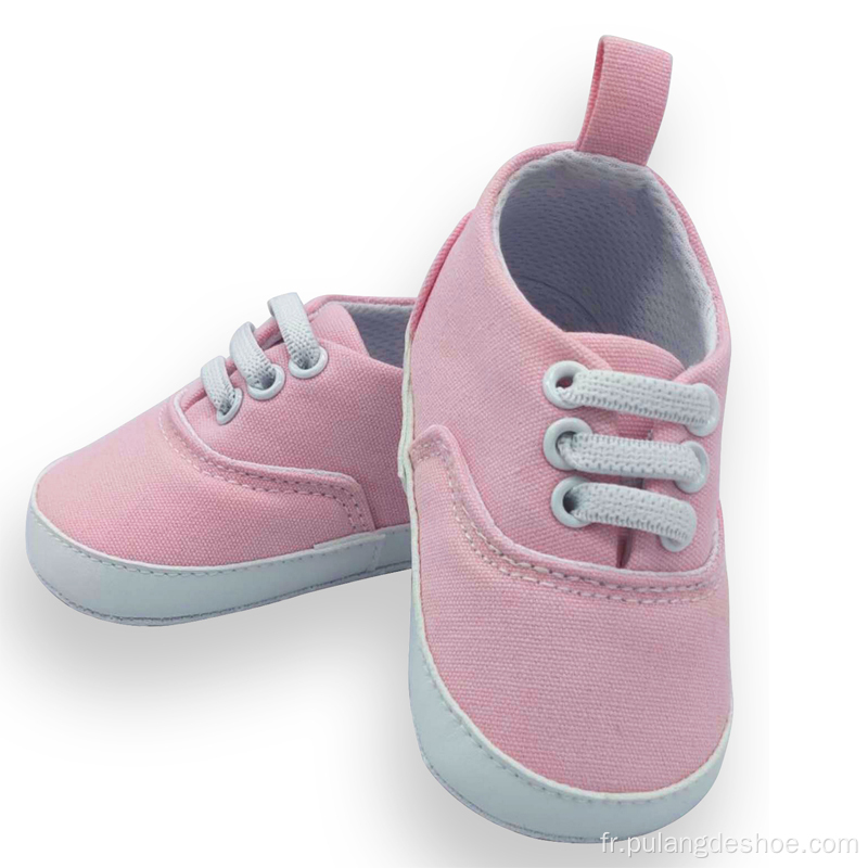 Chaussures de toile bébé pour bébés filles