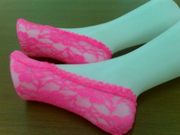 2014 Fashion Invisible Lace Socks for Lady
