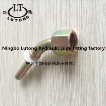 Swaged pipe fittings hydraulic pipe fittings 45 angle GB metric female 74 angle cone