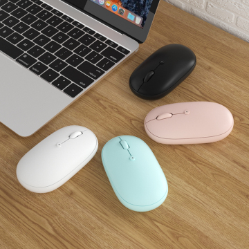 BT Compatible Wireless Rechargeable Ergonomic Mouse for Laptop