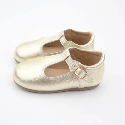 Kids Dress T Bar Kids Children Leather Shoes