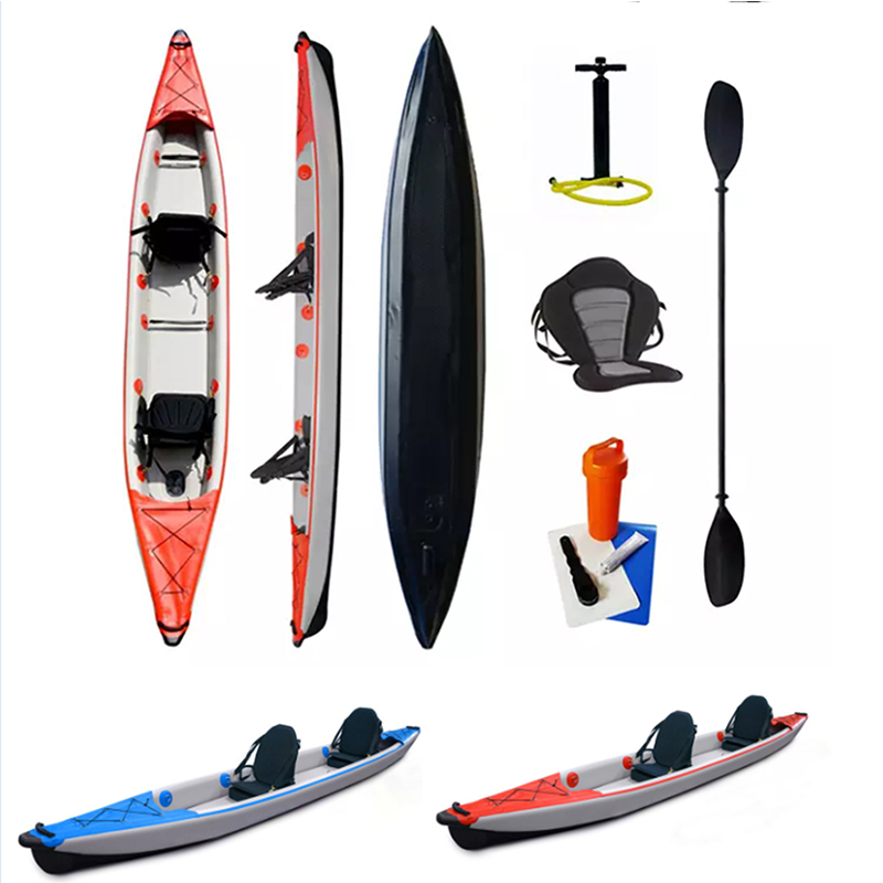 Durable Drop-Stitch Folding Inflatable Single-Seat Sea Fishing Pedal Kayak