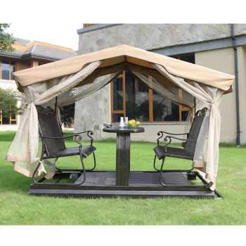 Chinese-Made Multifunctional Double Patio 3-Seater Swing Seats for Two Adults