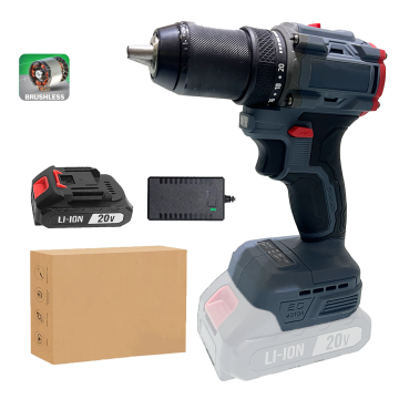 Pro-Series 20V Lithium Brushless Cordless Drill with Impact Driver - 2 Batteries Included