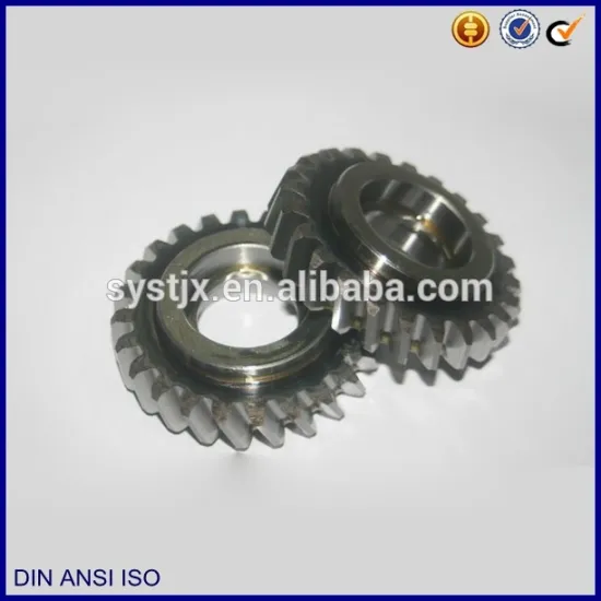 Steel stianless steel alloy skew gear tooth pinion