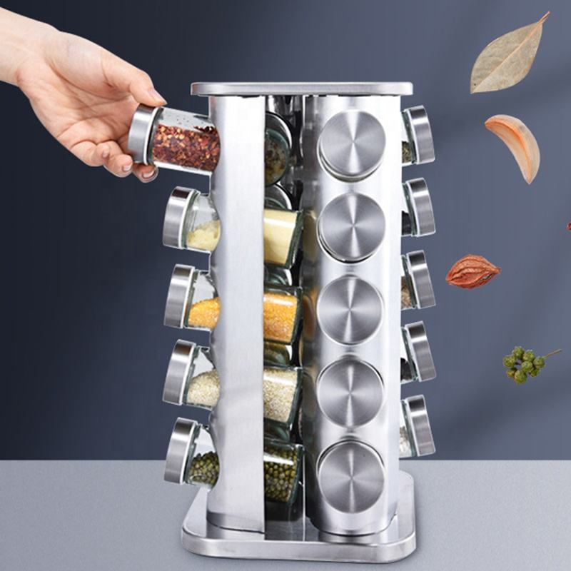 stainless steel spice rack organizer