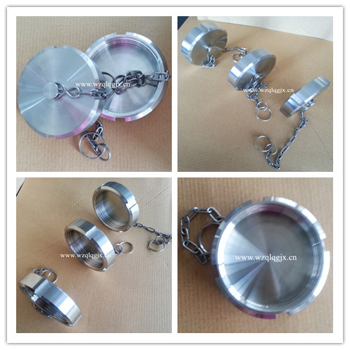 Sanitary Blank Nut with Chain