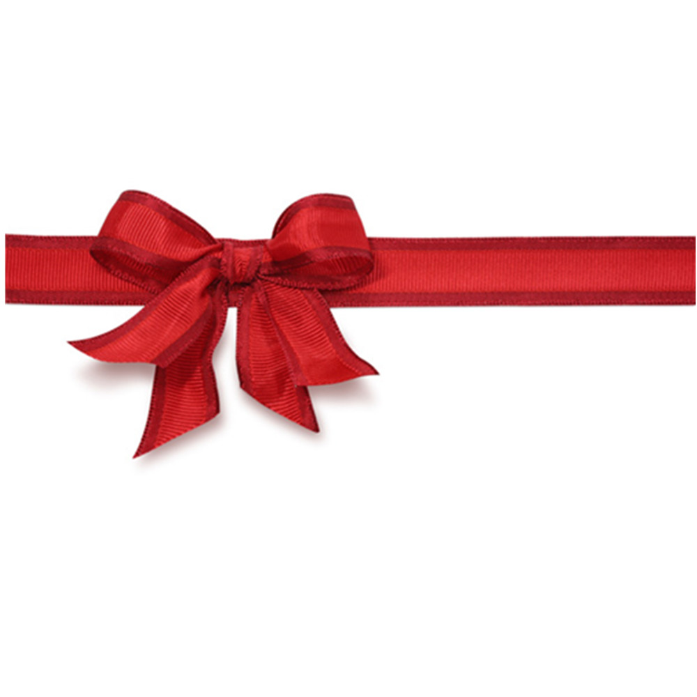 red ribbon Bow with long ribbon for packing