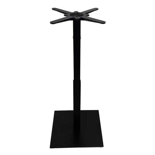 Base de mesa de café de ferro forjado de metal com manivela de manivela ajustável Sistema de altura ajustável