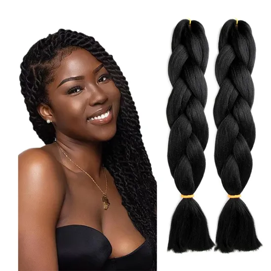 Free Sample High Quality Best Wholesale Ombre Natural Best Synthetic Extension Cheap Price Jumbo Braiding Hair