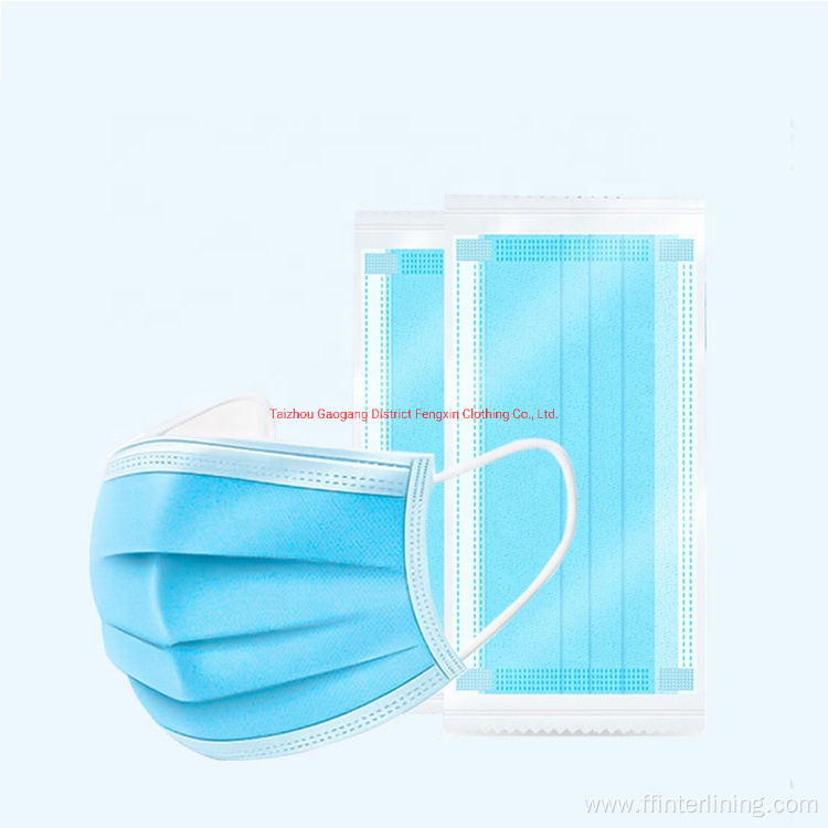 3 Ply Masker Earloop, Non-Woven Face Mask Disposable