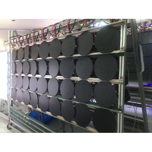 Round duble-sided circle led video screen P4