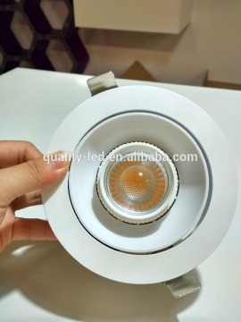 12W,18W downlight with zooming lens 20-60 degree high brightness COB downlight