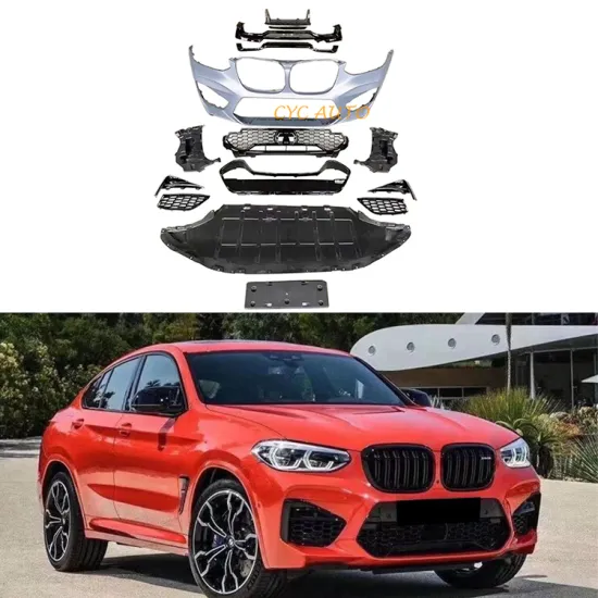 X4 Facelift F98 X4M Style Bodykit Front Bumper Rear Diffuser with Pipe for BMW X4 G02 Pre-LCI 2017-2021