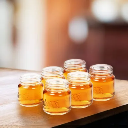 custom logo clear glass mason jar shot glasses