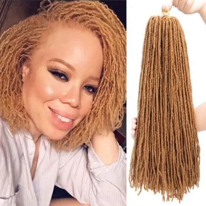 artificial ghana micro sister locs extension synthetic crochet braids, sister hair 2x sister dread faux locs in packs