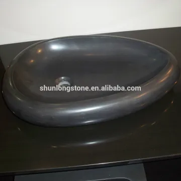 Black granite stone Sink,black stone top basin