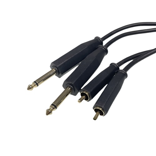 φ6.35mm 모노 플러그 RCA 플러그 케이블