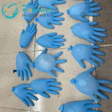 blue disposable nitrile gloves