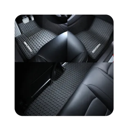 Black Rubber All Weather Floor Mats for Dodge Ram ProMaster 2014-2022 1500 2500 3500