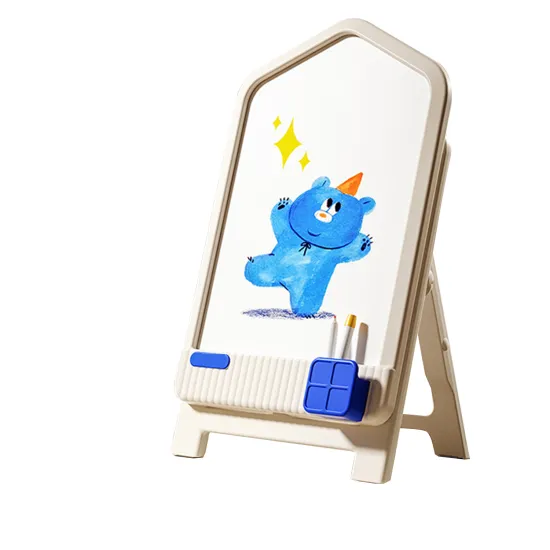 Free Installation Doodle Board: Plastic Magnetic Writing and Painting Stand for Kids - Educational Erasable Drawing Toy