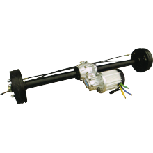 Rear axle assembly for electric tricycle