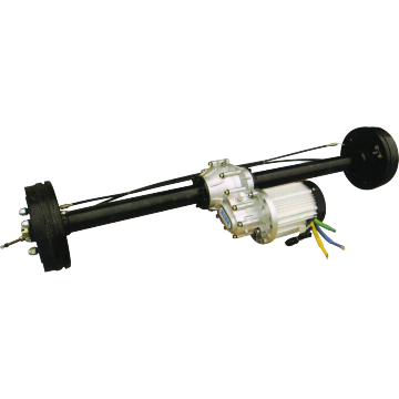 Rear axle assembly for electric tricycle