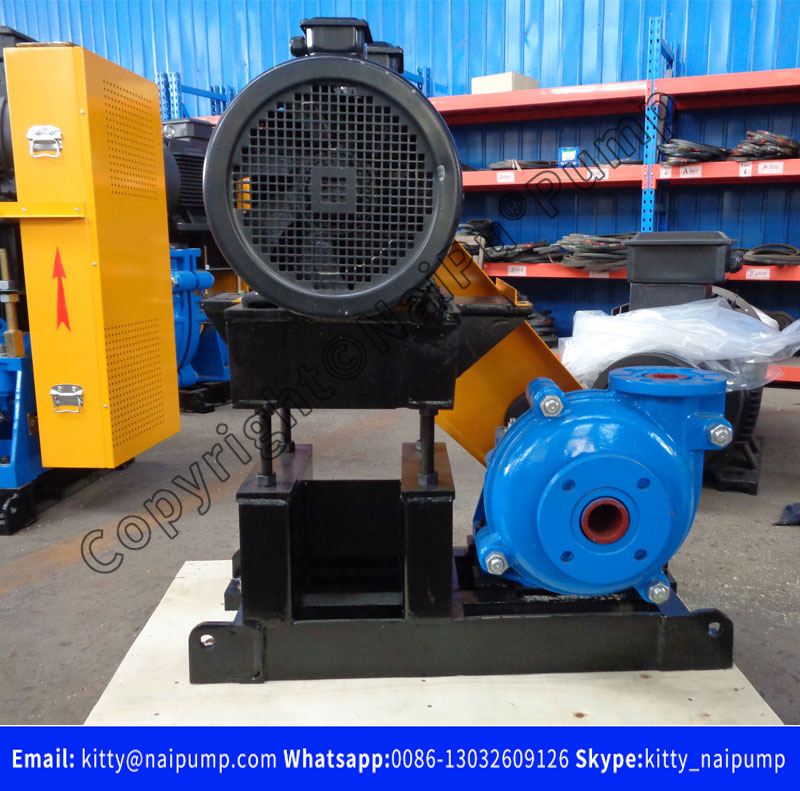 Metal Liner 2/1.5B Slurry Pump with 11kw Motor