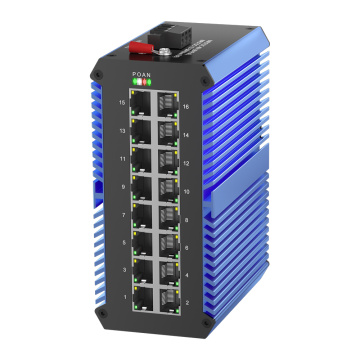 Industrial 16-Port Gigabit Ethernet Switch IP50