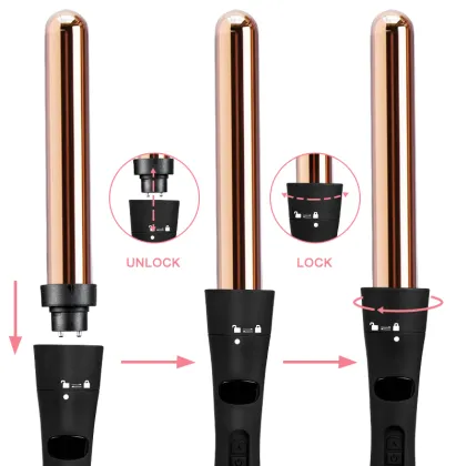 Interchangeable 5-in-1 Hair Curler Wand Set - Wholesale Hair Care & Styling Appliances