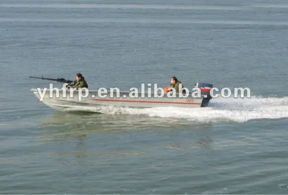 6M fiberglass outboard assault boat with engine