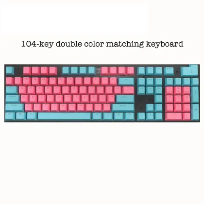 YN Shuangpin Color Keyboard - Custom 104-Key Wireless Game Keyboard for Computers