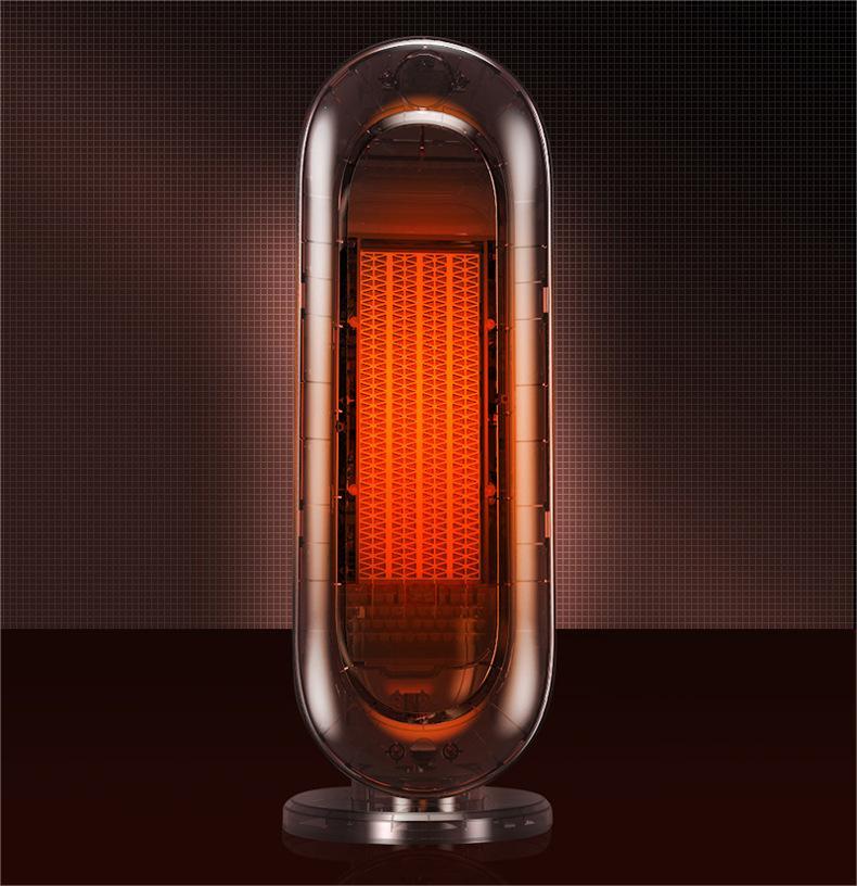 Free Standing Oscillating Space Electric Fan Heater faucet 4