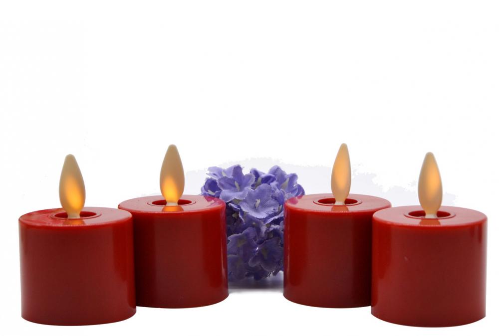 Velas leves de chá LED sem chamas para o jantar