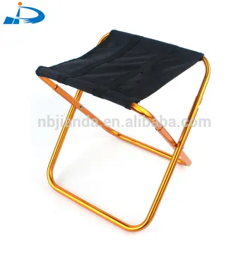 Outdoor Camping Mini Portable Aluminum Fabric Folding Chair Picnic Seat Fishing Stool with Carry Bag