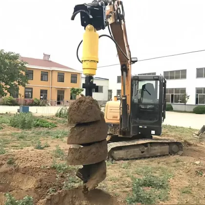 OEM Size Excavator Power Earth Augers & Hydraulic Drill for Drilling