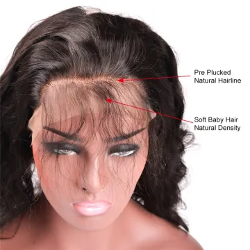 Hair Line Transparent Natural 13x4 Ear to Ear Lace Frontal Remy Brazilian Hair WEAVING Body Wave Machine Double Weft