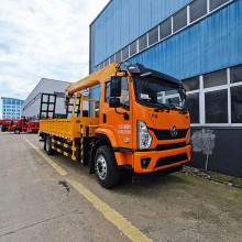 SHACMAN 8 ton truck mounted crane with ladder