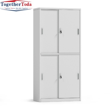 Adjustable Modern Design Metal Cupboard Steel Sliding Doors Office Cabinet for Office