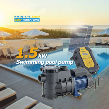 High Voltage DC Brushless Motor Pump with MPPT Controller for Solar Swimming Pools
