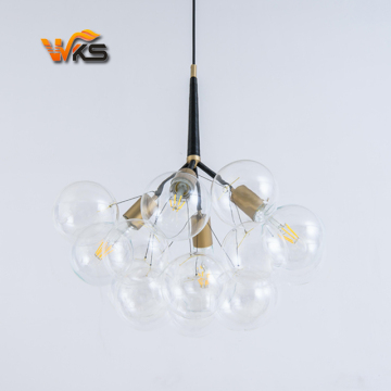 HOT Arrival: European Style Glass Chandelier with Bubble Glass and G125 LED Bulbs