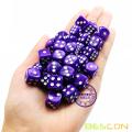 Bescon 12 mm 6 caras Dice 36 en Brick Box, 12 mm Six Sided Die (36) Bloque de dados, Marble Purple