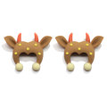 Kawaii Animal Ear Baby Hat Resin Craft  Flatback Kawaii Cabochons for Phone Case Decorations