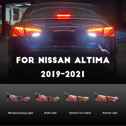 HCMOTIONZ Car Tail Lights For Nissan Altima 2019-2021
